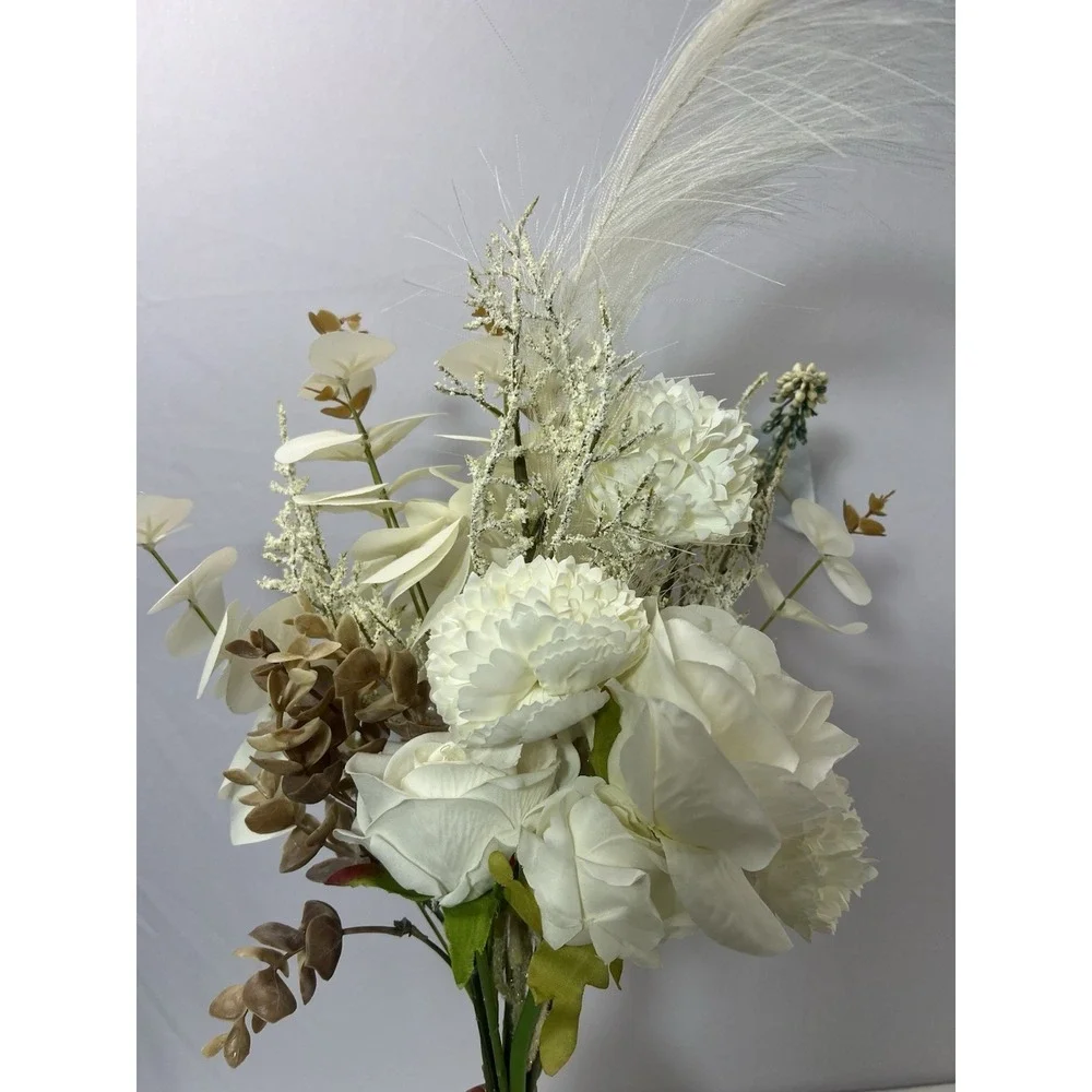 Artificial Hydrangea Bouquet for Home Decor Cream